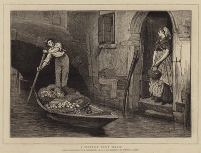 Een Venetiaanse Fruitverkoper door William Quiller Orchardson